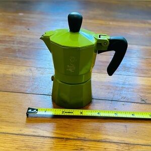 mini green Stovetop Espresso Maker / percolator